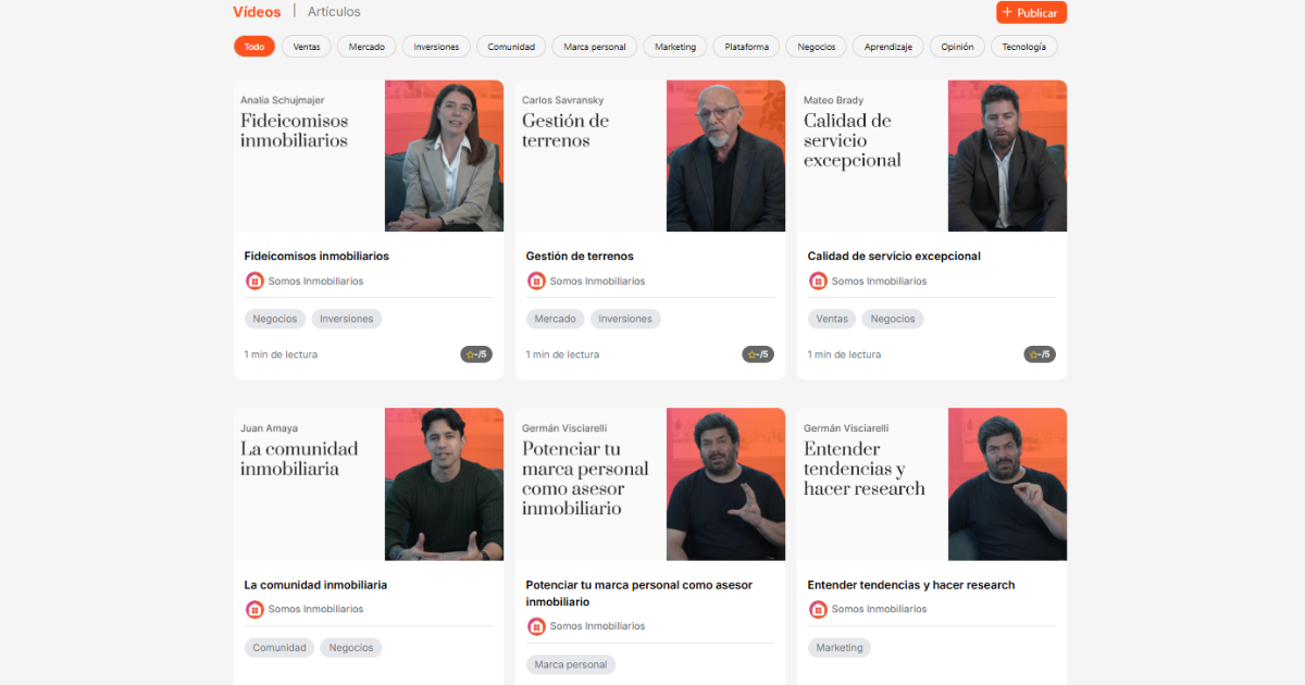 clases inmobiliarias online dentro de la plataforma somos inmobiliarios